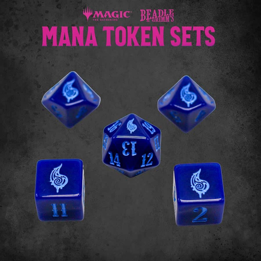 Beadle & Grimms - MTG - Blue Mana Token Set product image at Cake or Dice